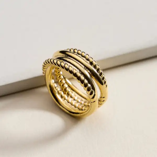 Textured Layer Ring
