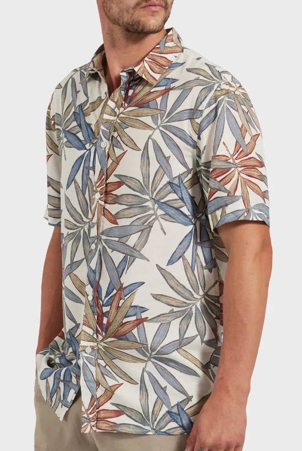 Tropical Print Short Sleeve Shirt
