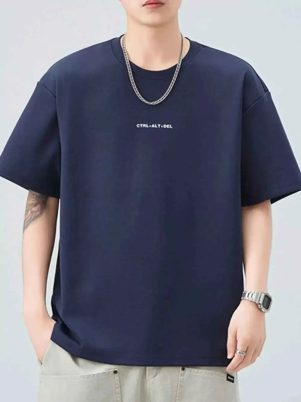 Classic Round Neck Short Sleeve T-Shirt