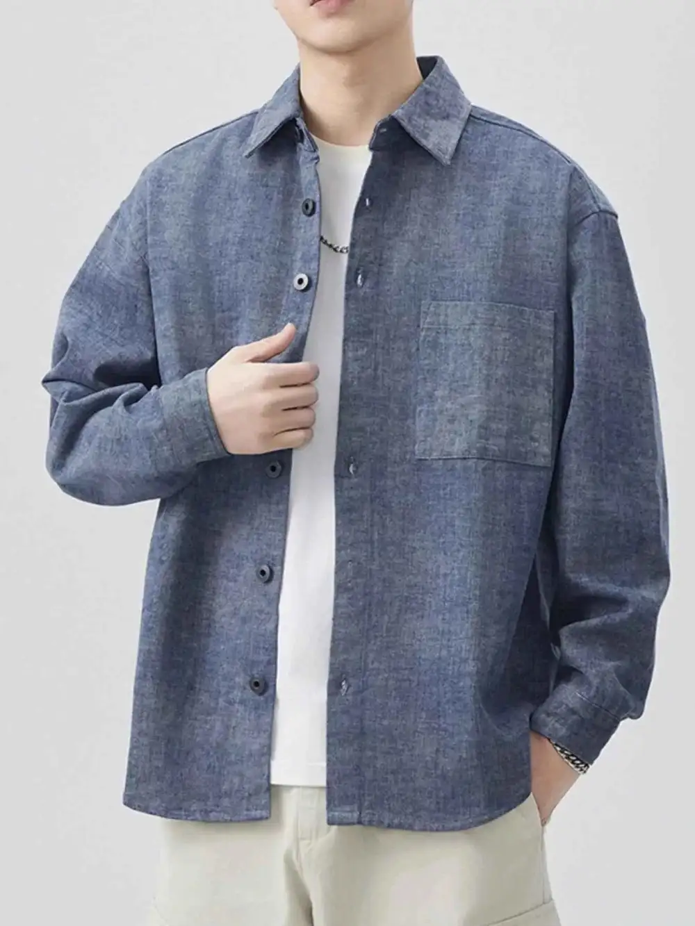 Easywear Button Up Long Sleeve Shirt