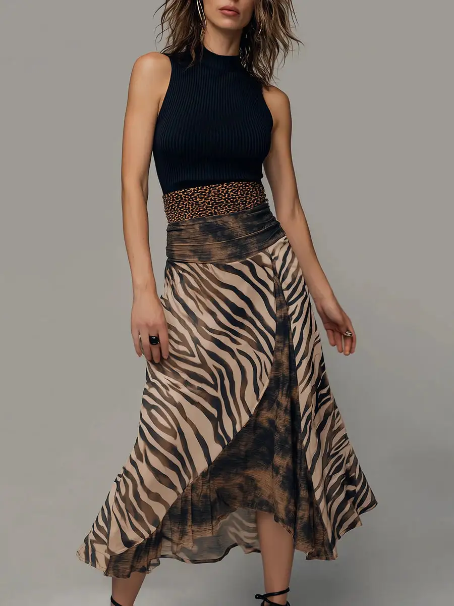 Chic Refined Women's Sleeveless Midi Dress