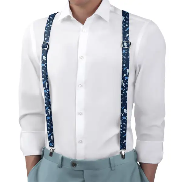 Rocket Man Space Theme Suspenders