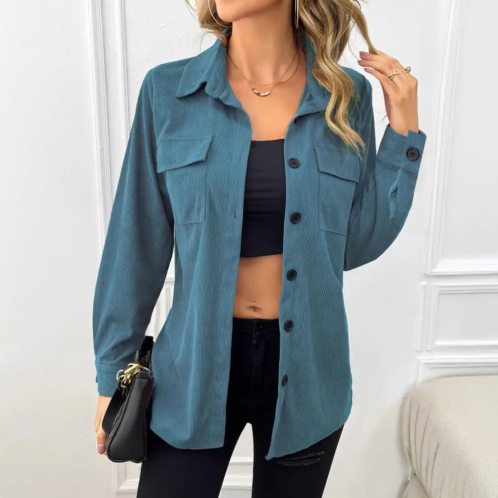 Corduroy Casual Outerwear Jacket