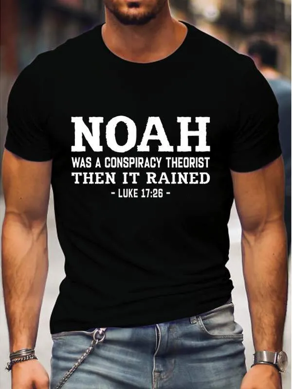 Men's Noah Conspiracy Theorist Cotton Crew Neck T-shirt