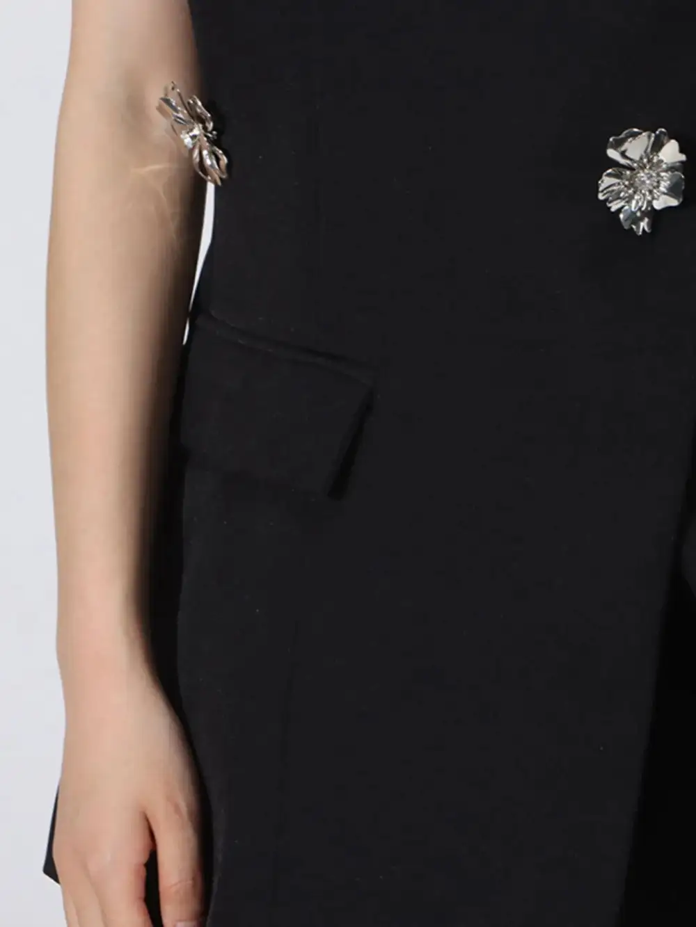Sleeveless Flower Coordinated Set