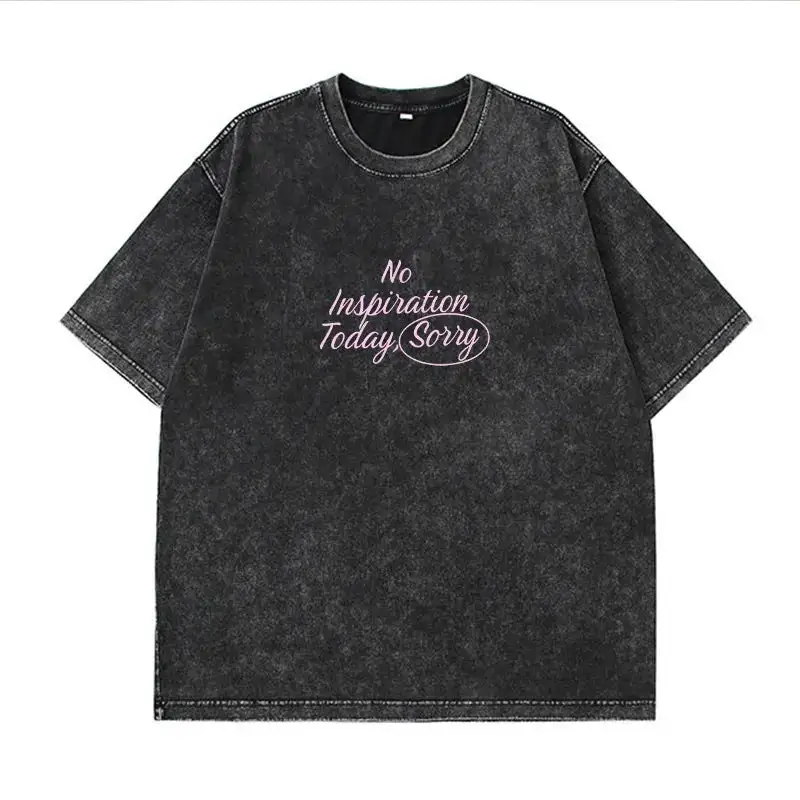 Refined Round-Neck Short-Sleeve Letter-Graphic T-Shirt