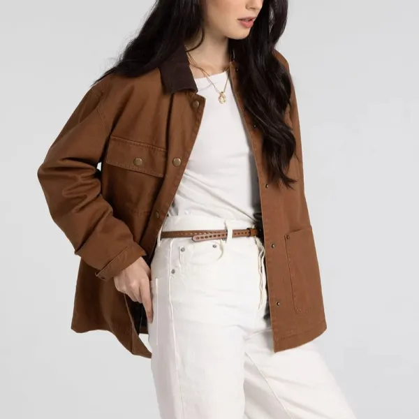 Relaxed Cotton Utility Jacket