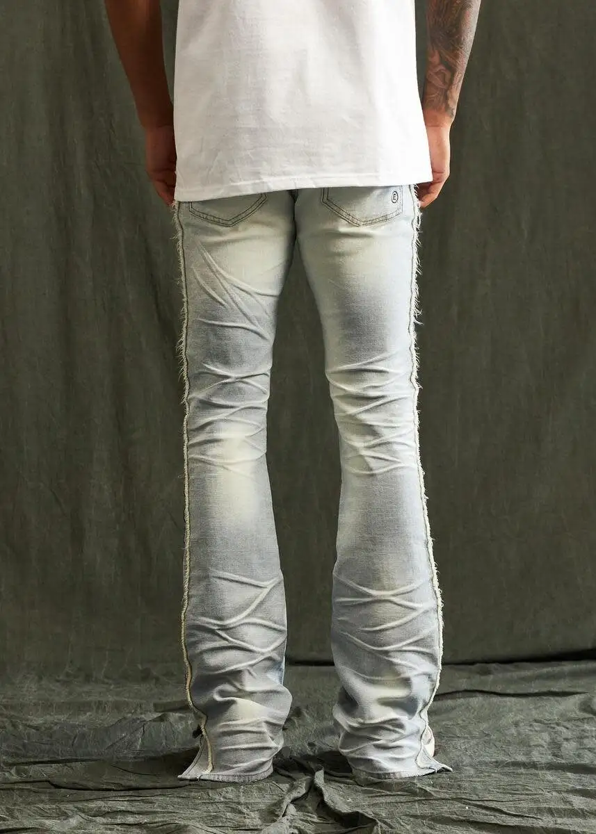 Ankle Opening Stripe Jeans