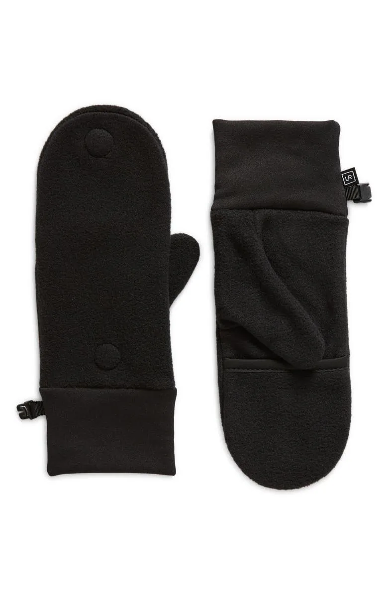 Black Fleece Stretch Gloves