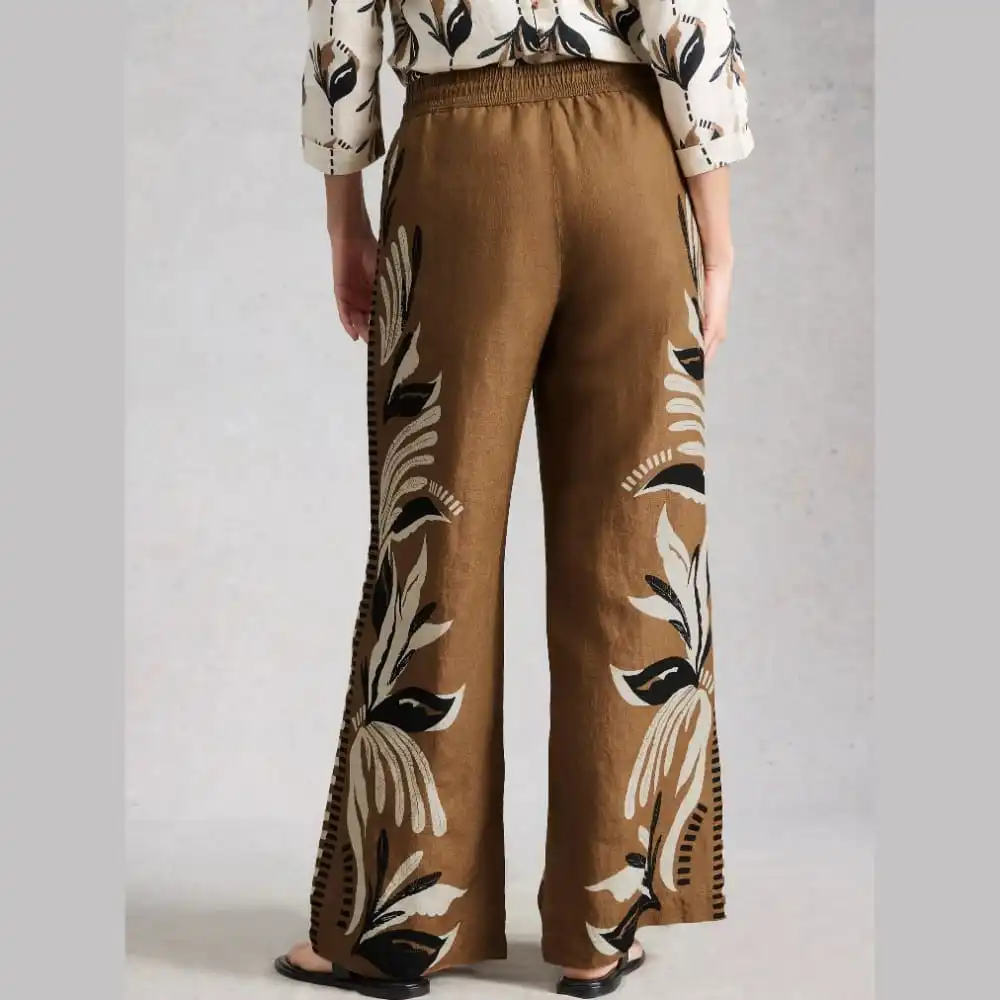 Wide-Leg Drawstring Women's Trousers