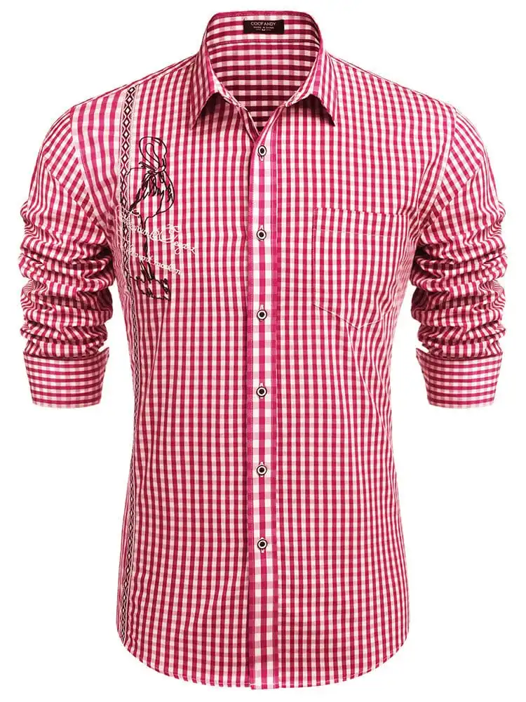 Casual Elegant Chequered Shirt Jeans