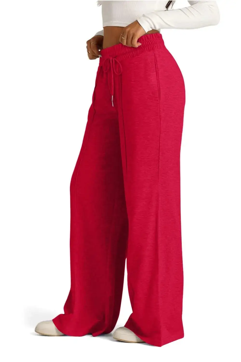 Lightweight High Waist Wide Leg Pants