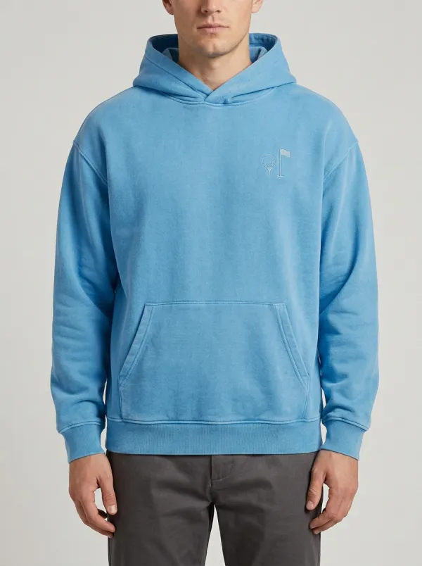 Performance Golf-Ball Flag-Motif Golf Casual Hoodie
