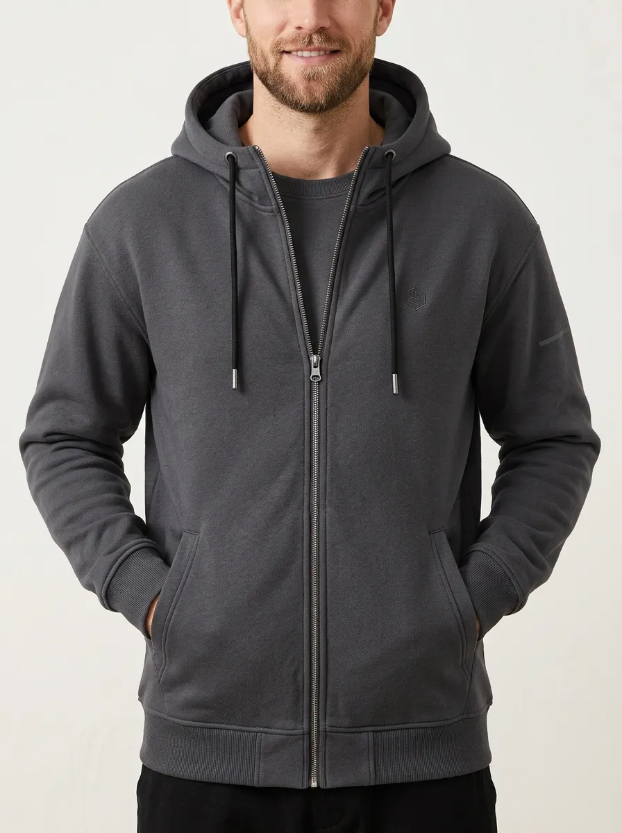 Athletic Minimalist Zip-Up Collection Men's Sport Jacket