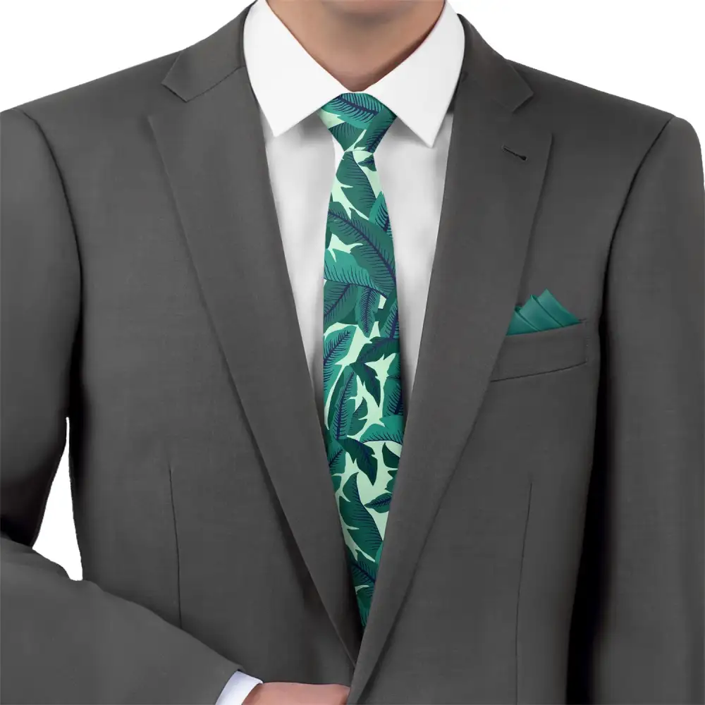 Banana Leaf Pattern Necktie
