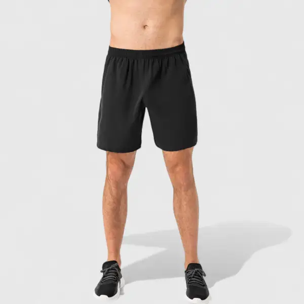 Refined Elastic-Waist Men's Athletic Shorts