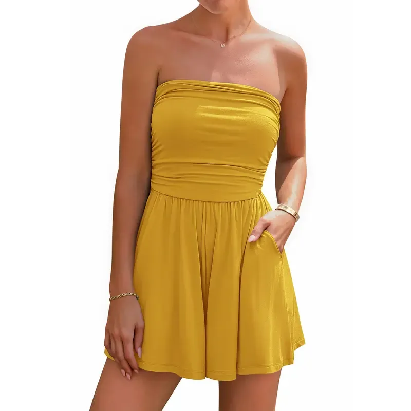 Summer Women's Strapless Bodysuit