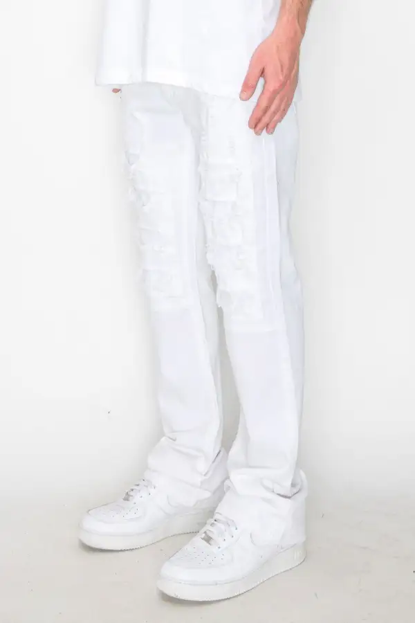 Bootcut Rip and Repair Jeans