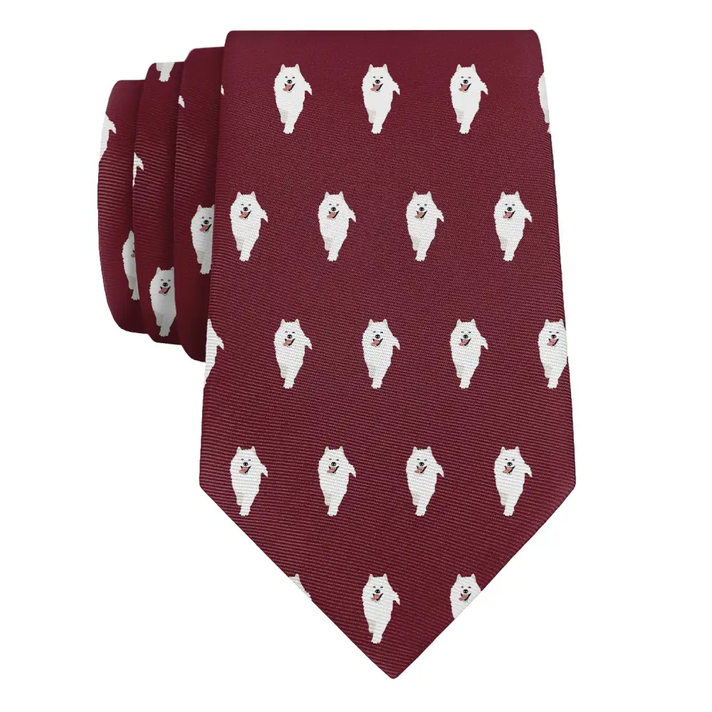 Samoyed Dog Pattern Necktie