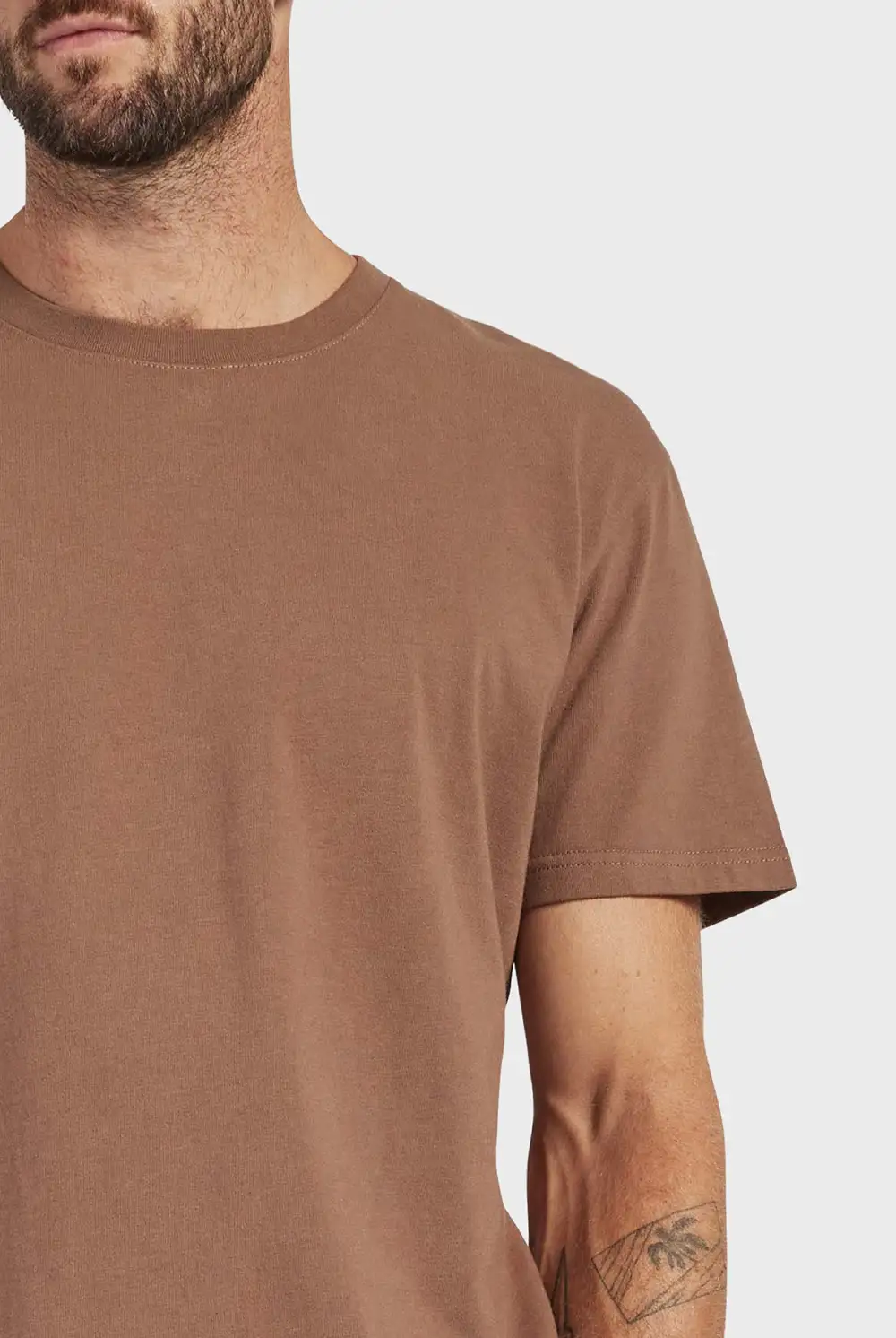 Short Sleeve Crew Neck Slub Tee