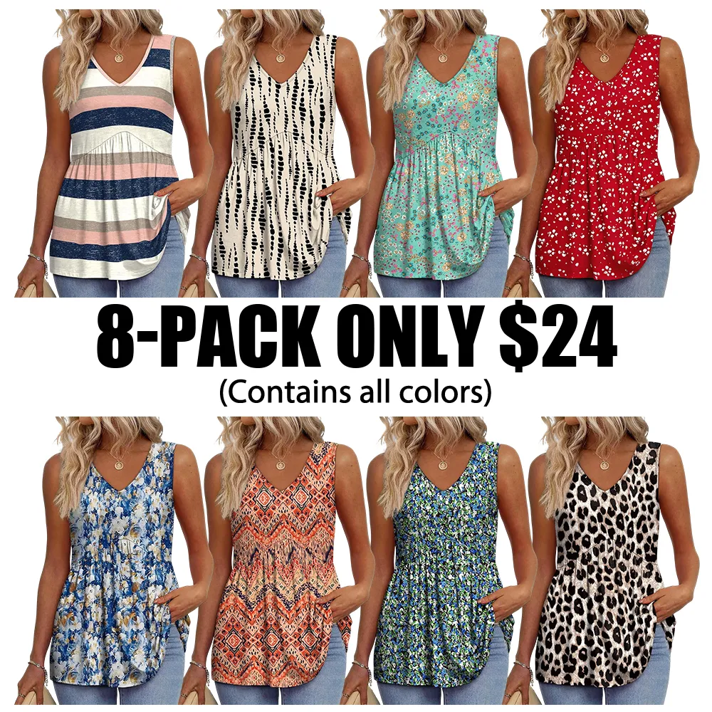 Women's V Neck Tank Tops