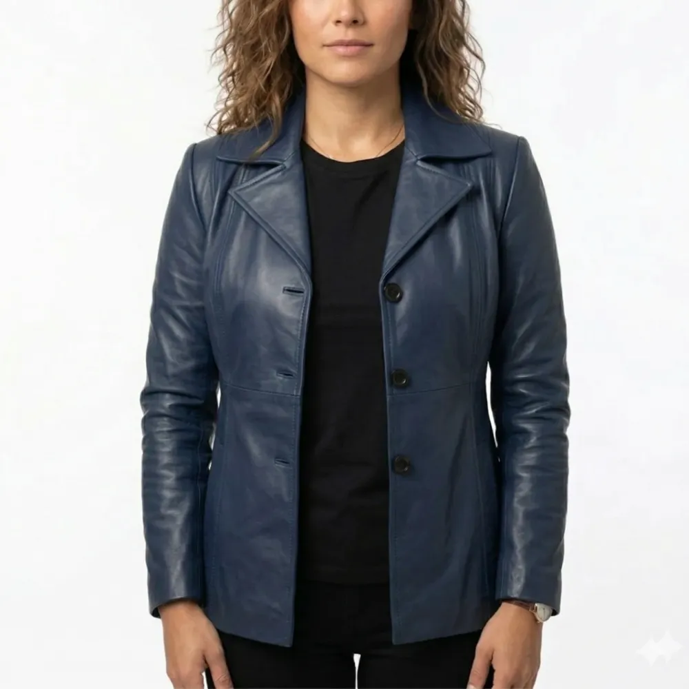 Winter Sheepskin Leather Coat