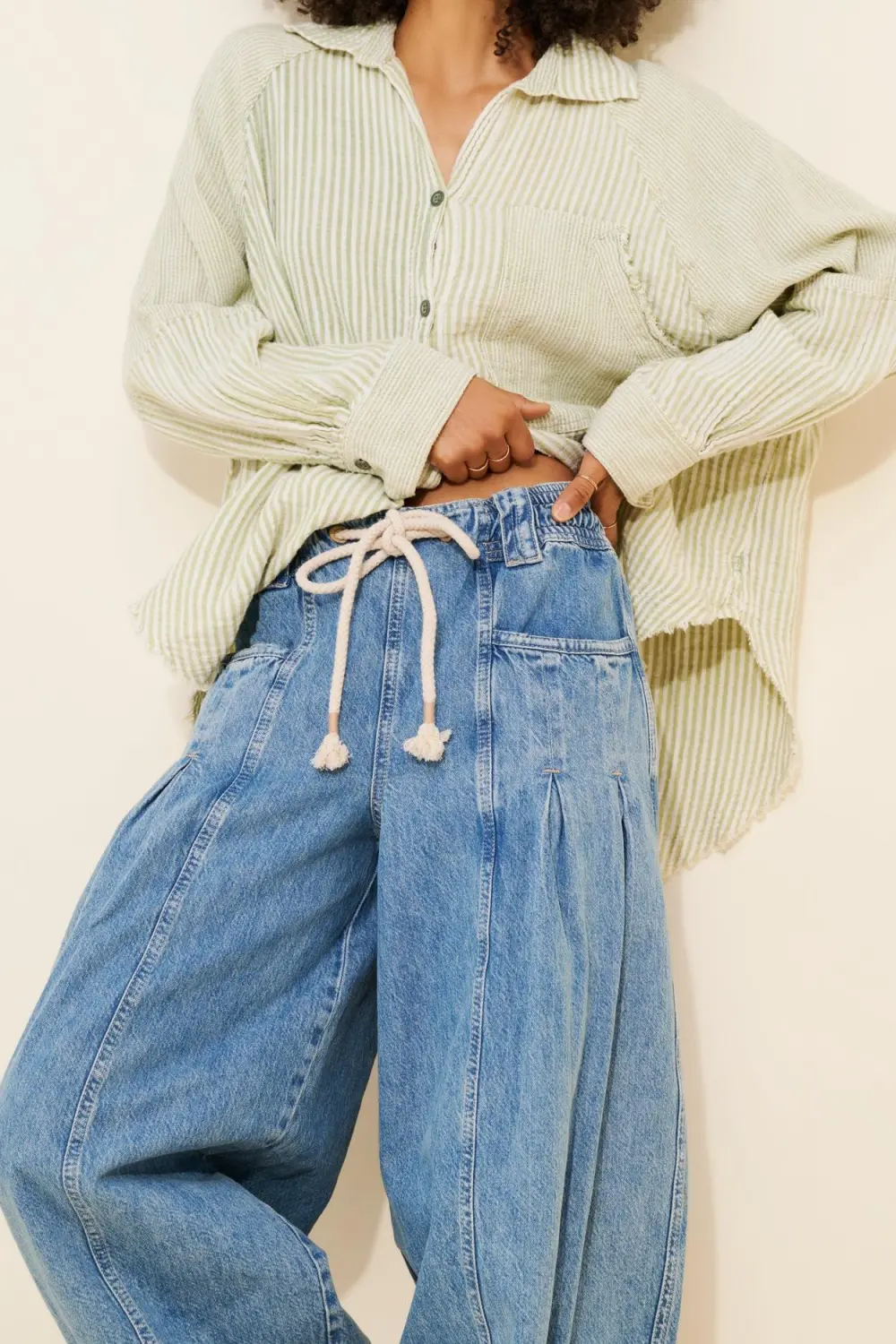 Margo Barrel Pull-On Jeans