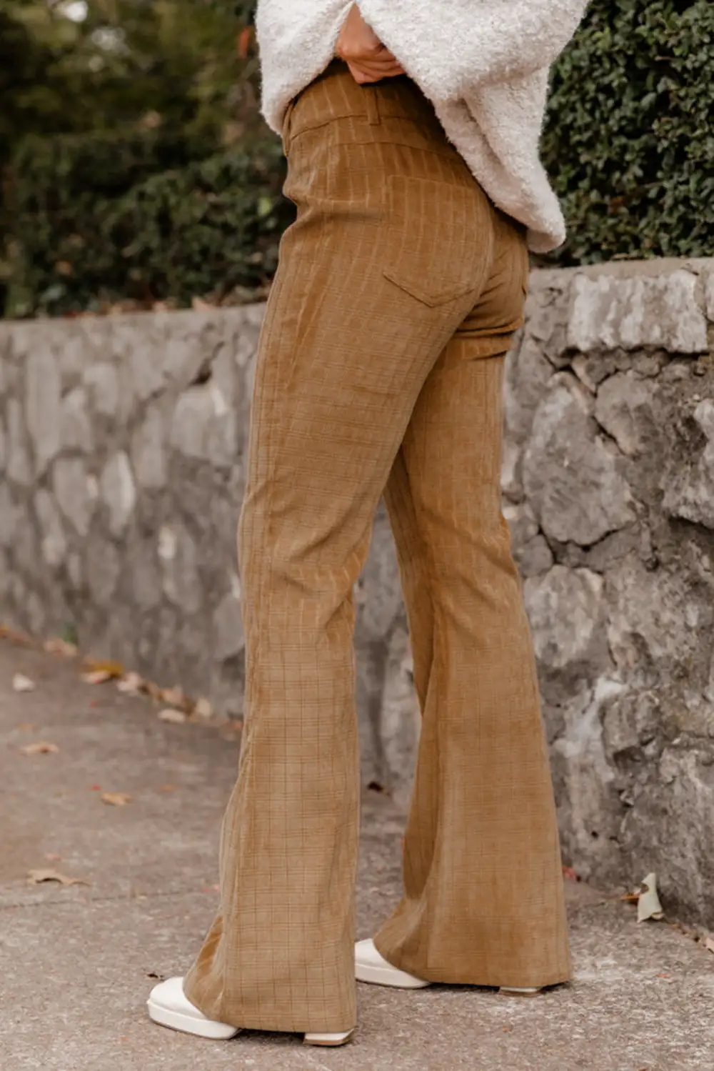 Corduroy Flare High Rise Pants