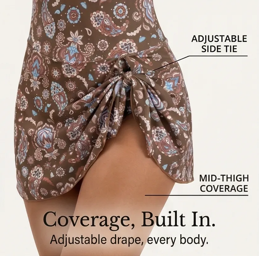 Textured Swimwear Set Easy Styling Soft Drape