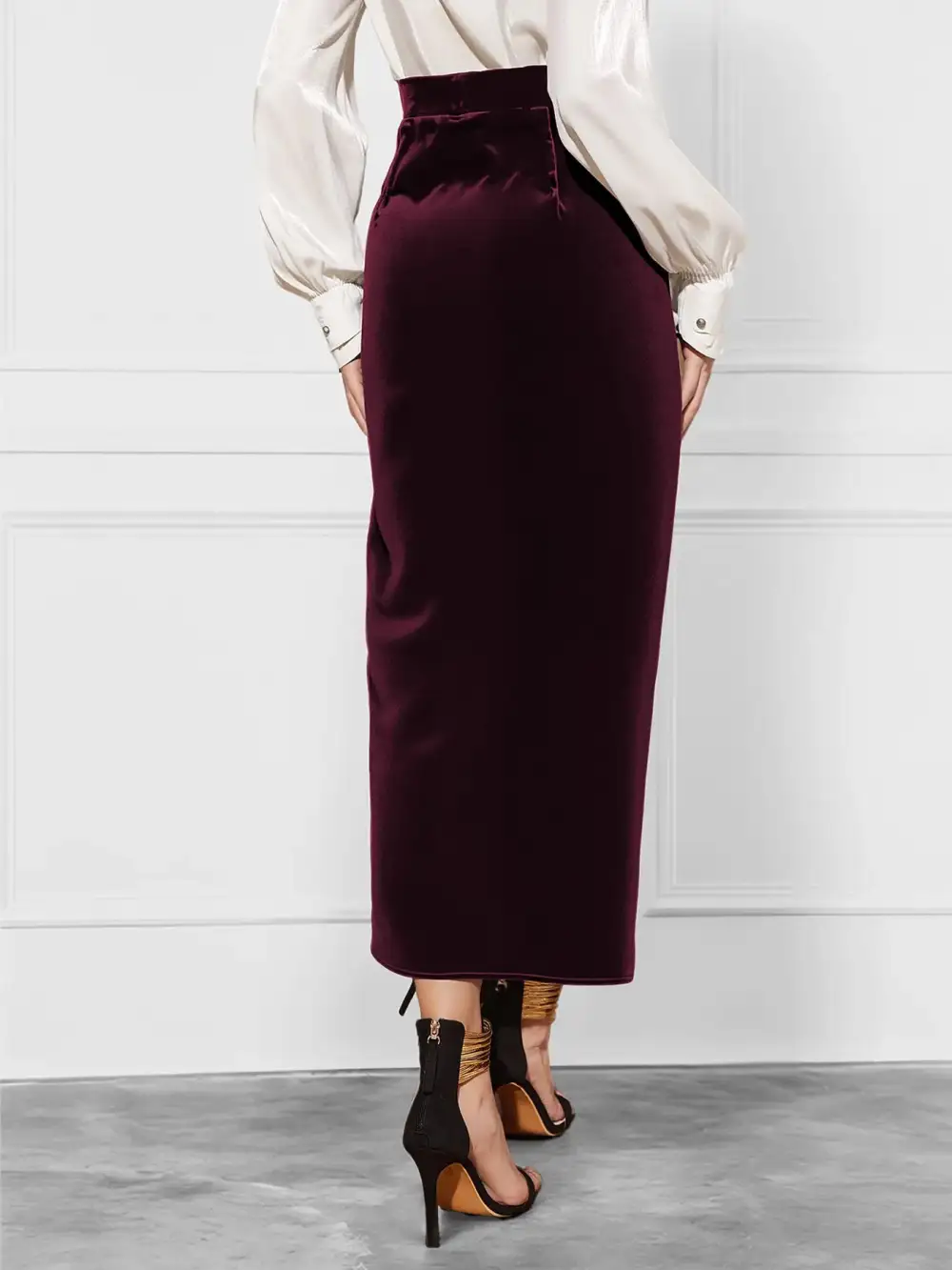 Subtle Velvet Side Skirt