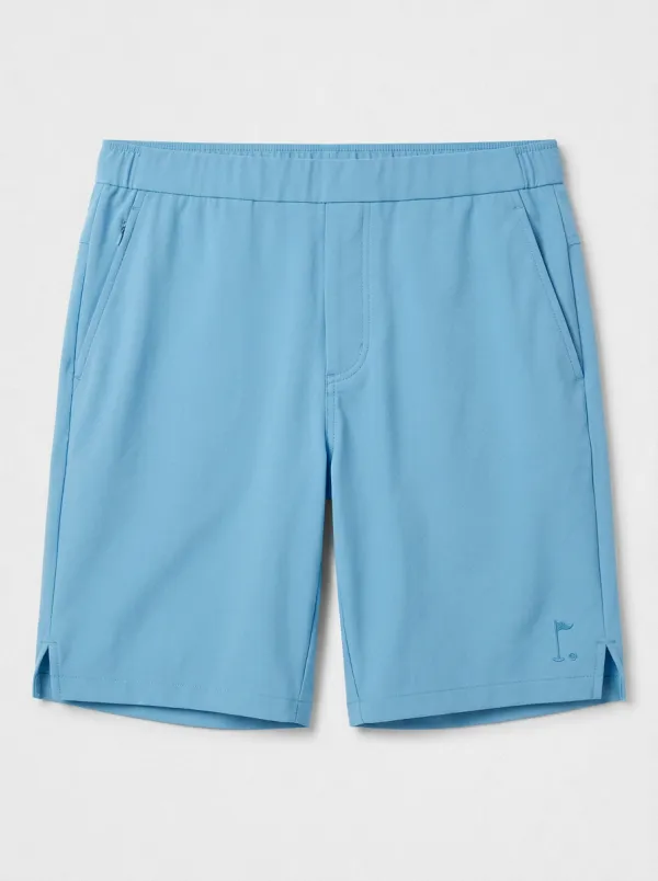 Fairway Flag-Motif Golf Athletic Shorts