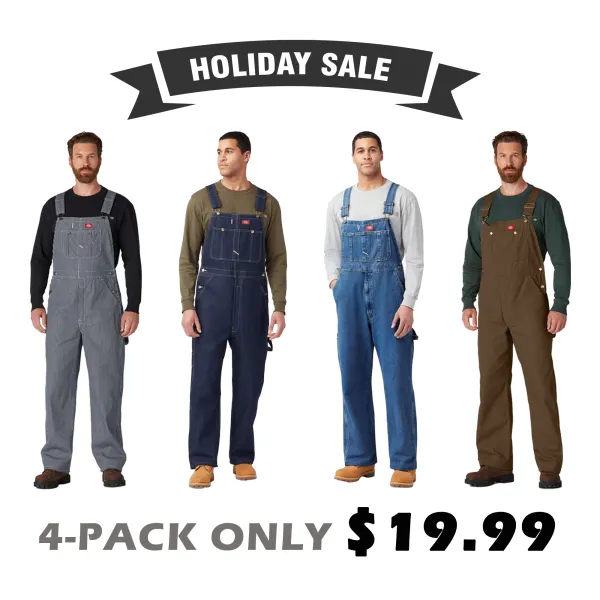 🔥Men's Classic Bib Overalls Pockets Workwear