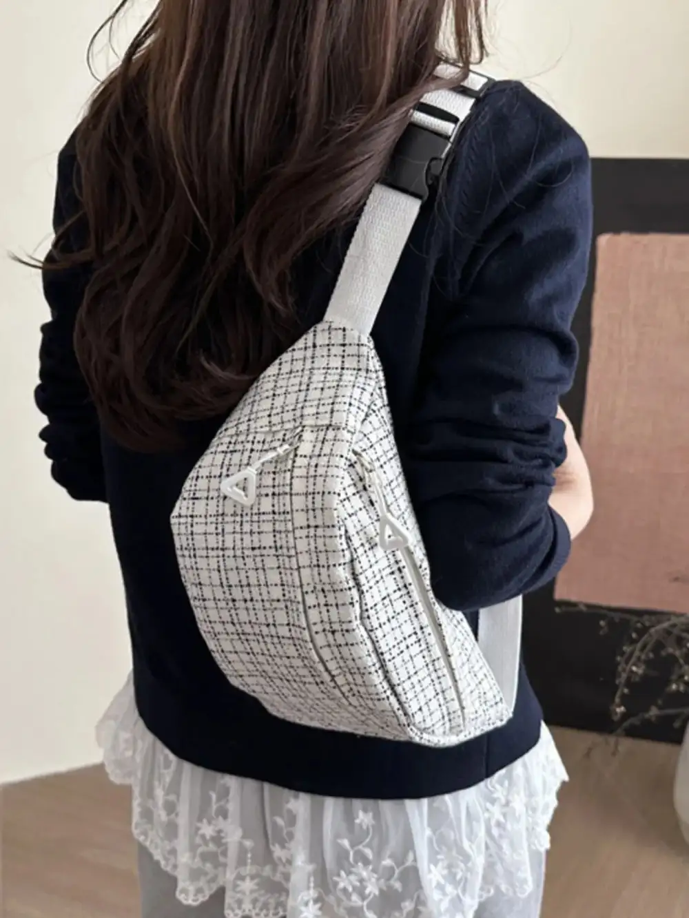 Plaid Crossbody Bag