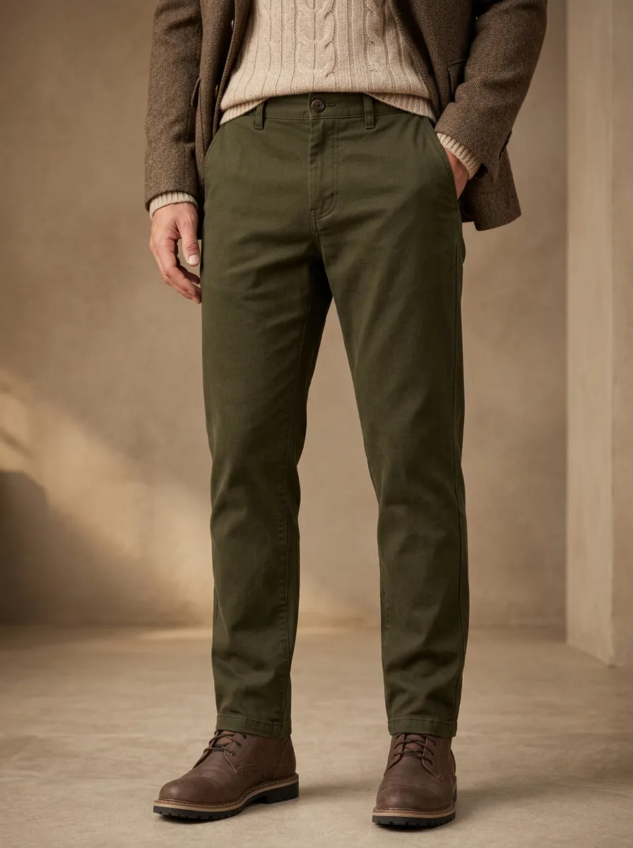 Men's Autumn Winter Versatile Chino Pants