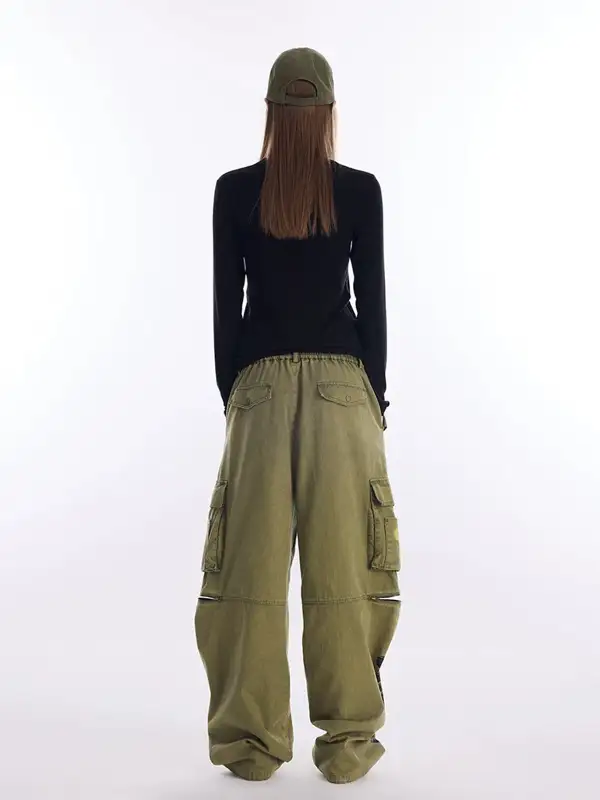 Relaxed Graphic Embroidered Utility Pants