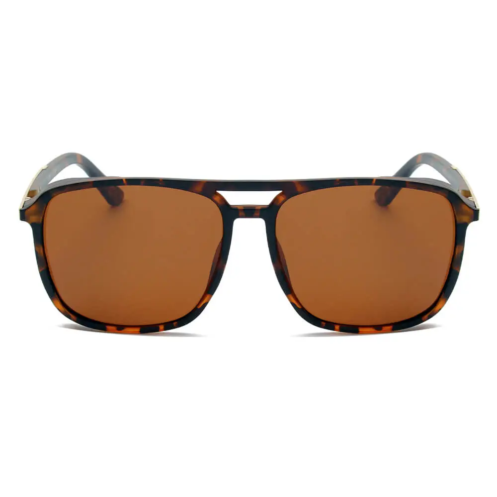 Square Brow Bar Frame Sunglasses