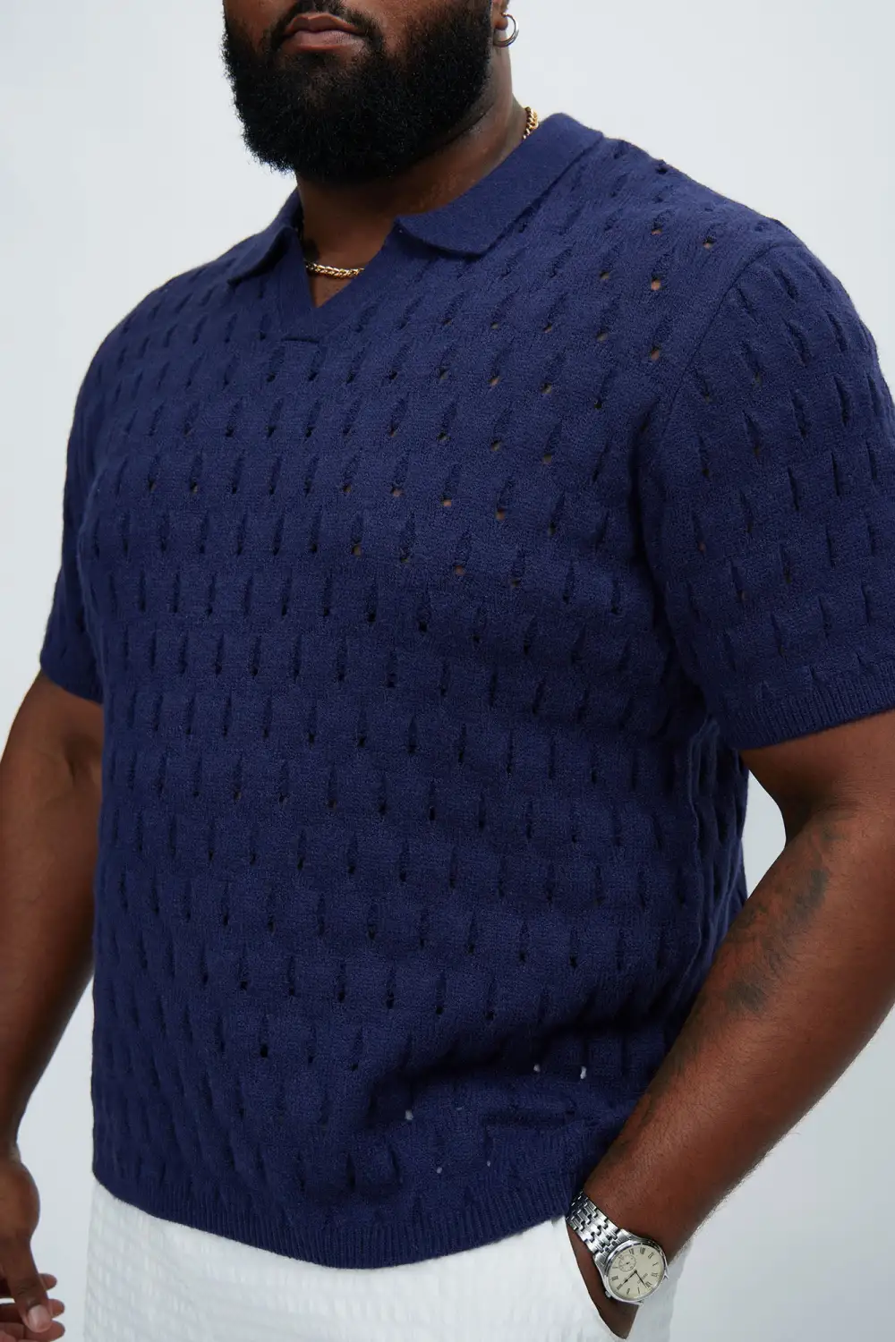 Hollow Textured Polo