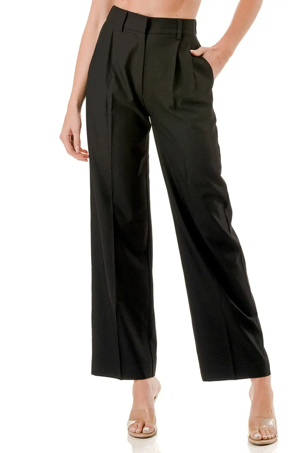 Refined Wide Leg Pants