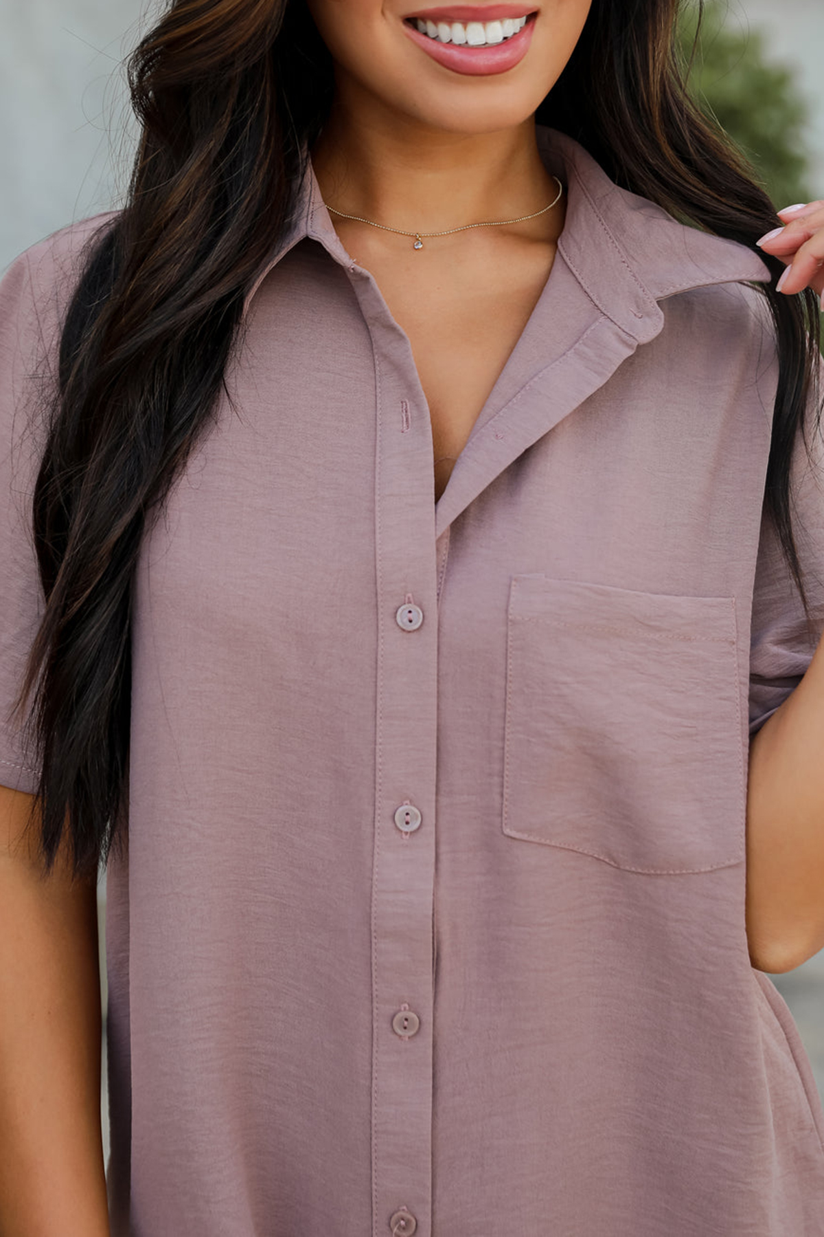 Button-Up Blouse