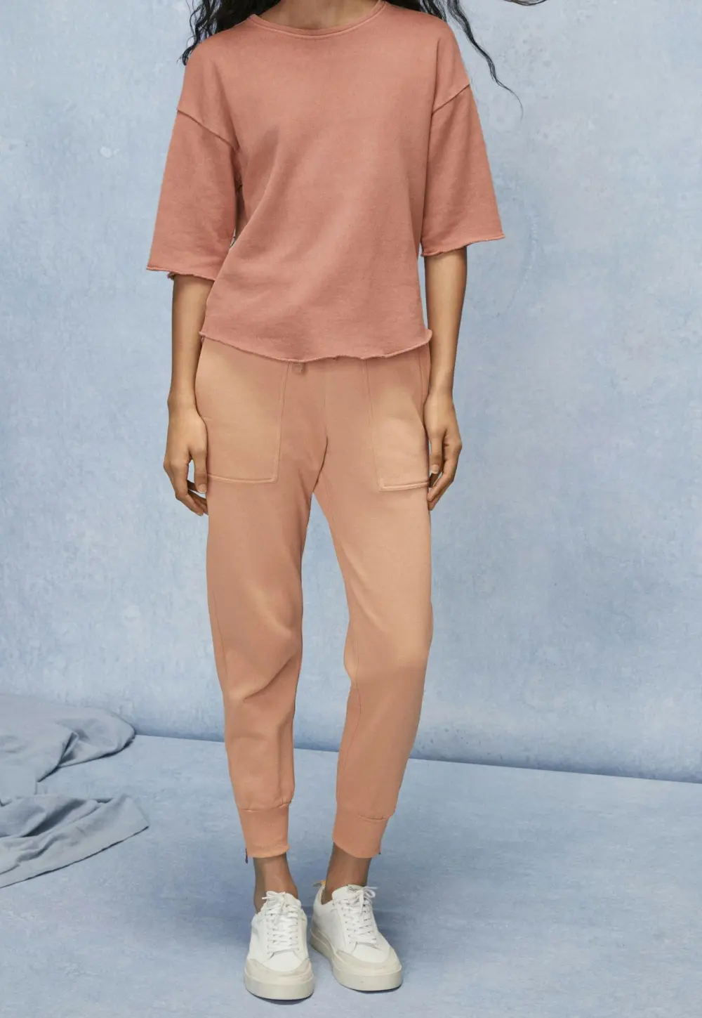 Jersey joggers Organic cotton fleeceback