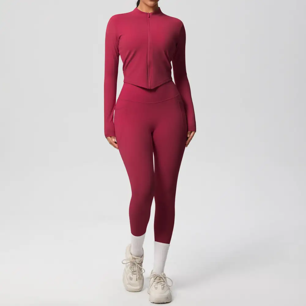 Long-Sleeve Yoga Two-Piece Activewear Active Set
