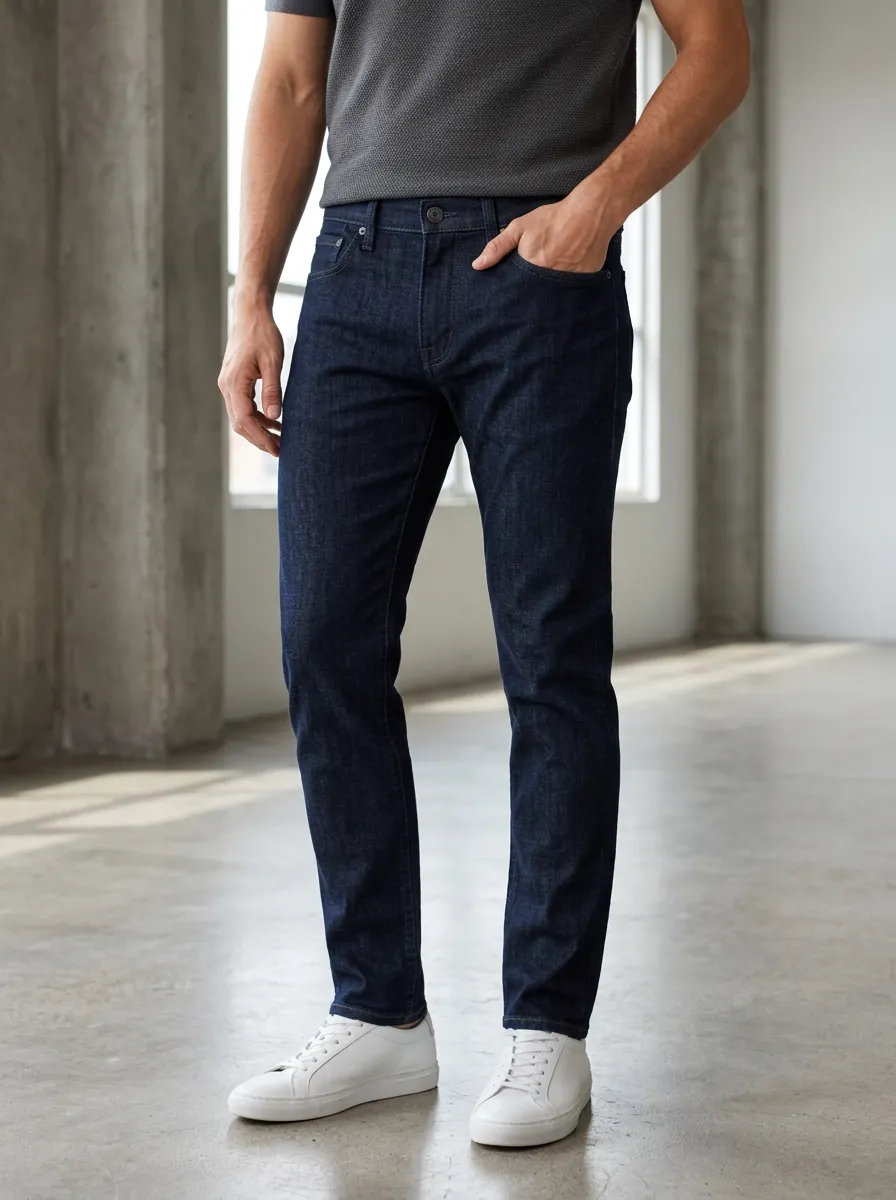 Men's Five Pocket Detail Slim Fit Jeans