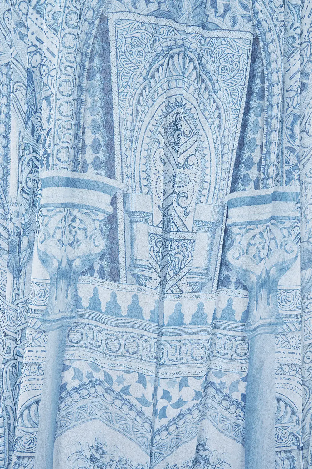 Printed Hardware Detail Slip Dress