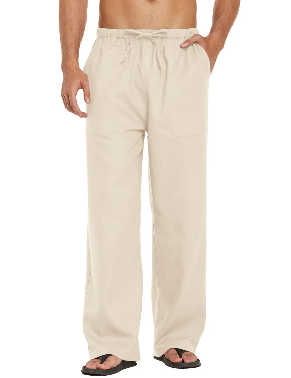 Linen Waist Yoga Pants