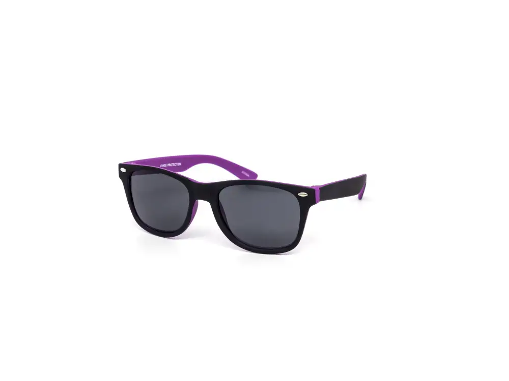 12-Pack Kids Neon Classy Wayfarer-Style Dark Lens Soft-Touch Sunglasses