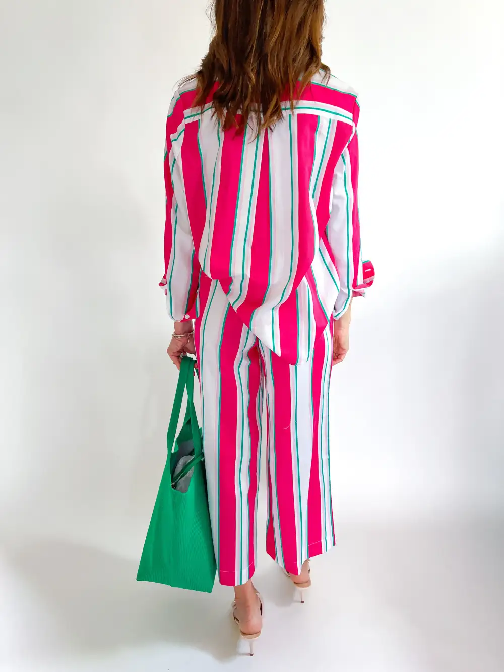 Printed Striped Pants