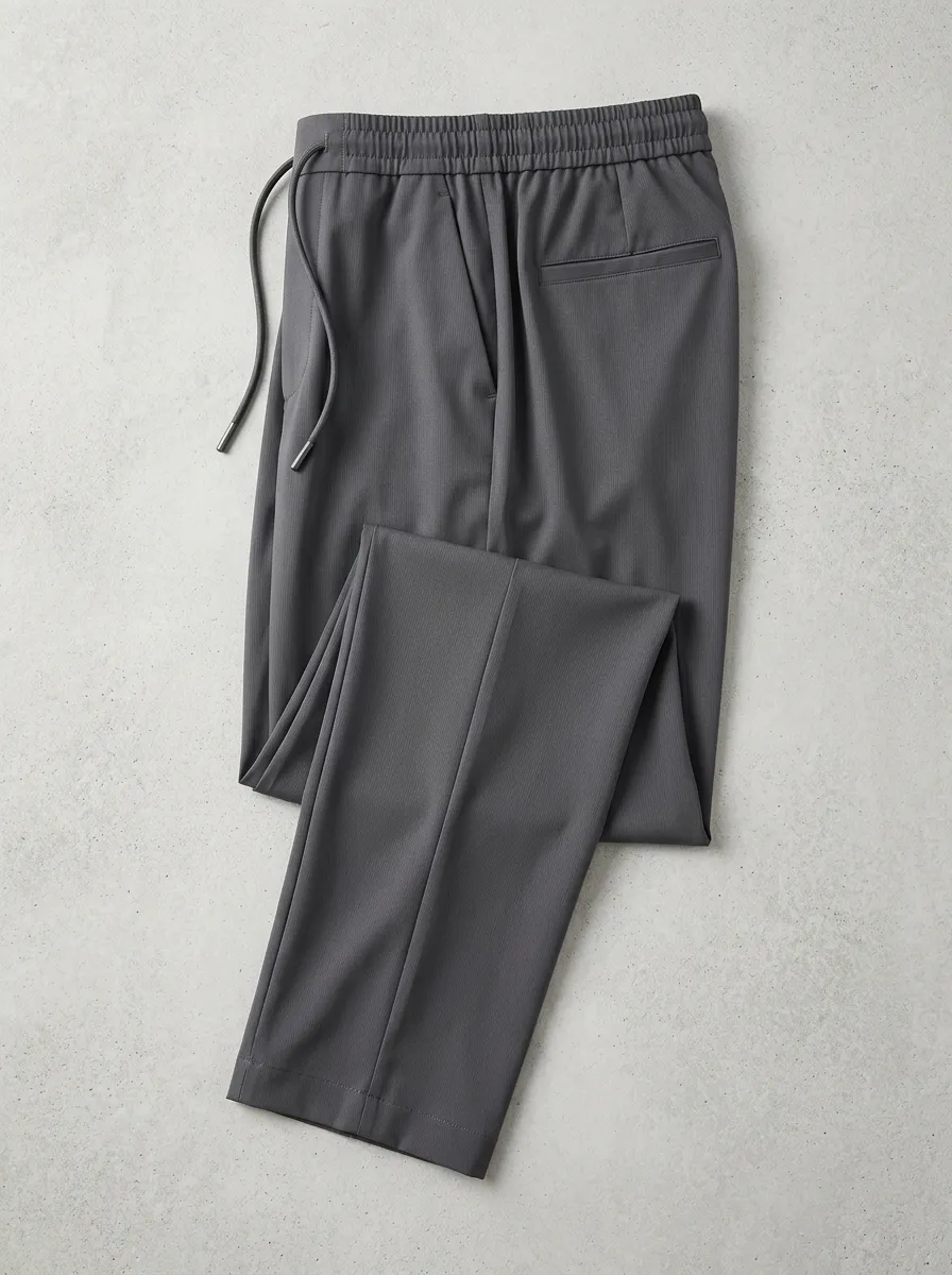 Outdoor-Inspired Ice Silk Graphic Print Style Men's Ice Silk Casual Pants