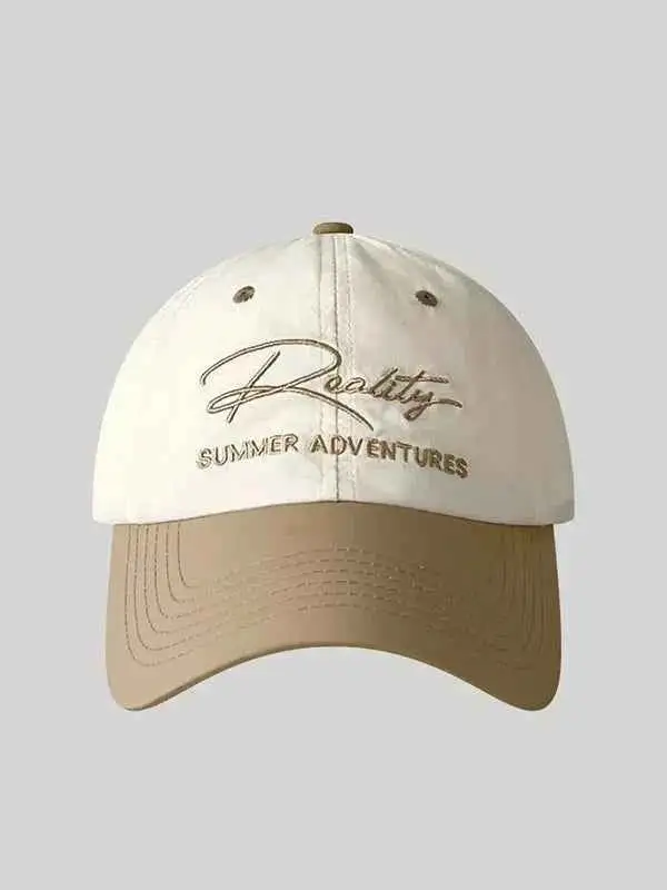 Letter Embroidered Adjustable Hat