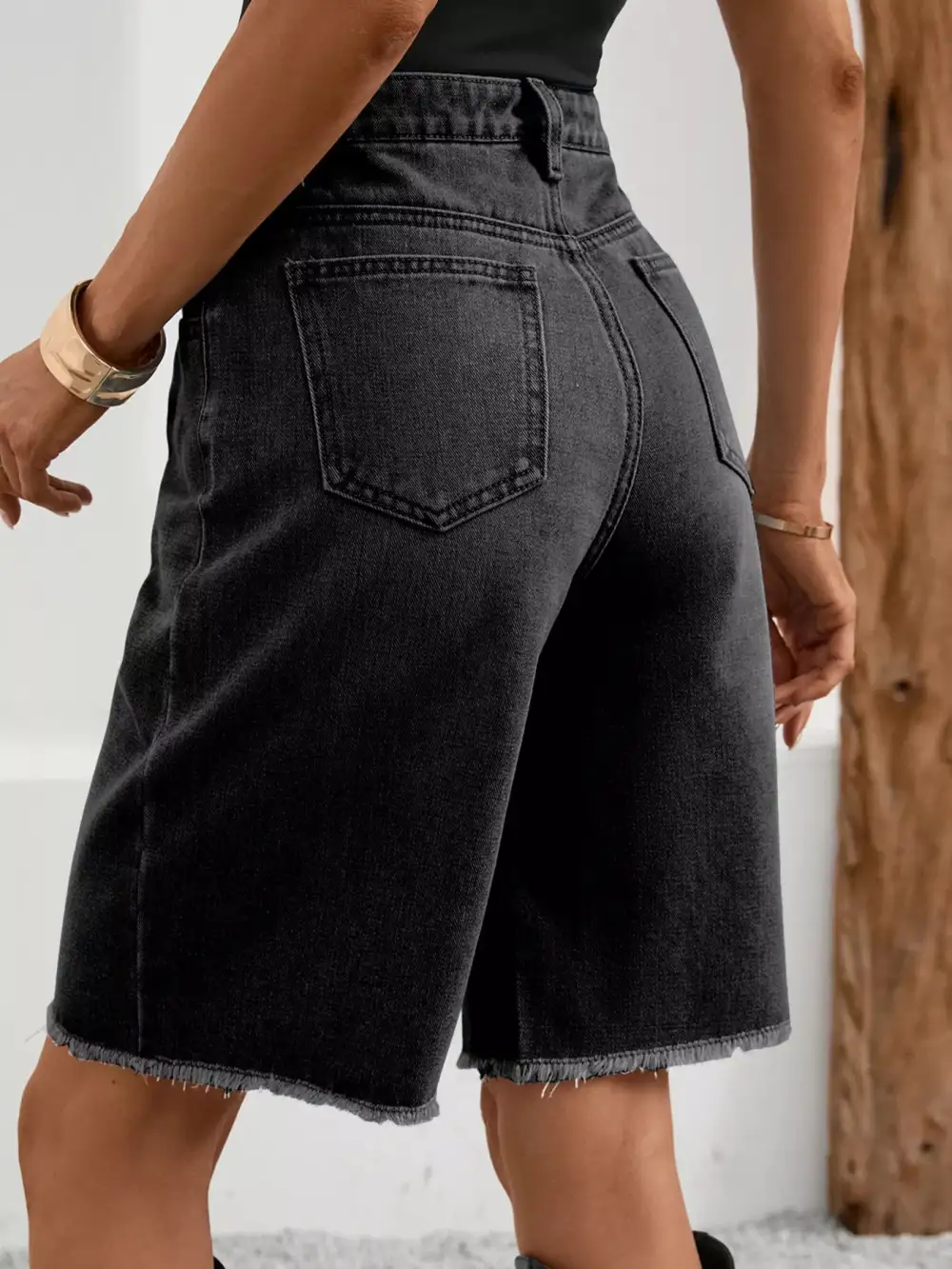 Raw Hem Frayed Hem Frayed Ripped Shorts