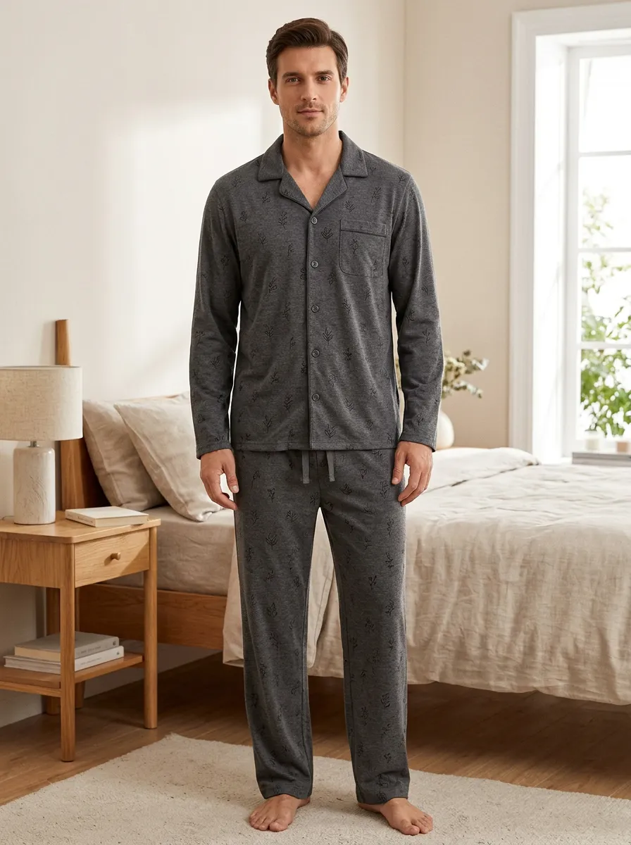 Classic Texture Classic Men's Pajama Set